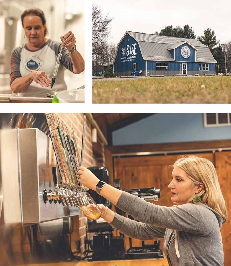 south by south east brewing company collage co-founder tessa leung and master brewer ann