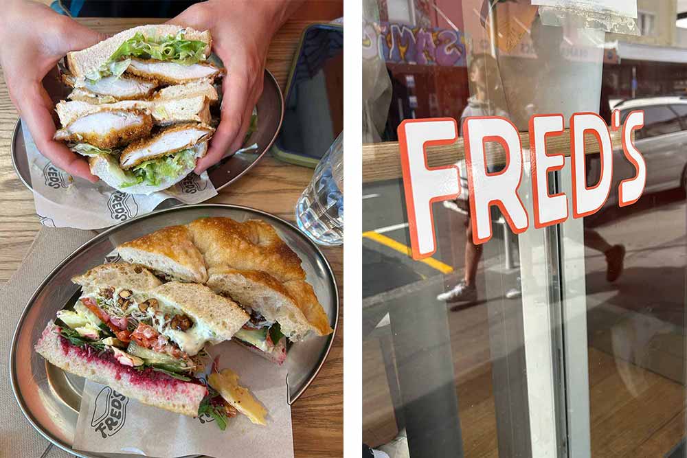fred's sandwiches wellington collage