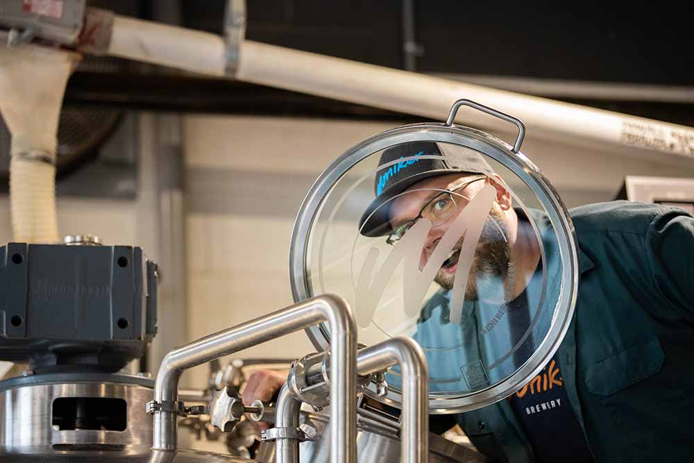moniker brewery co-founder and head brewer ben estes
