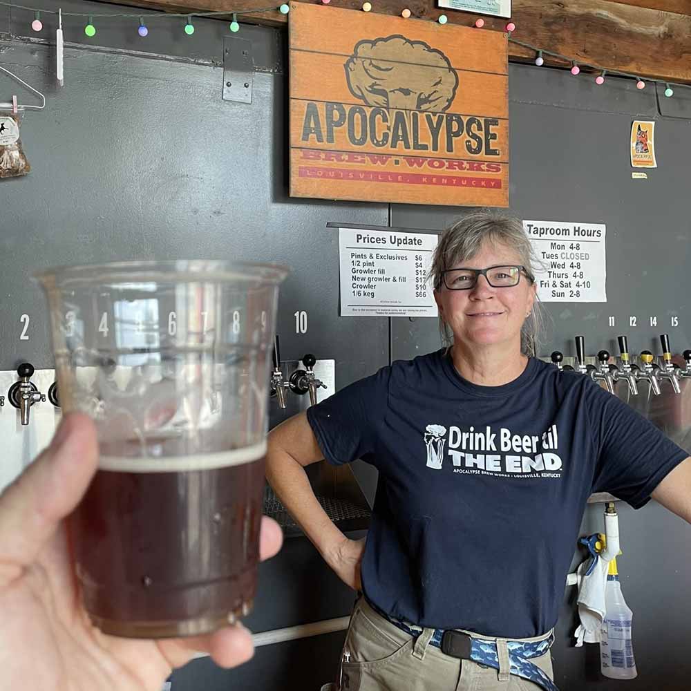 apocalypse brew works oertel's 1912 kentucky common ale head brewer and owner leah dienes