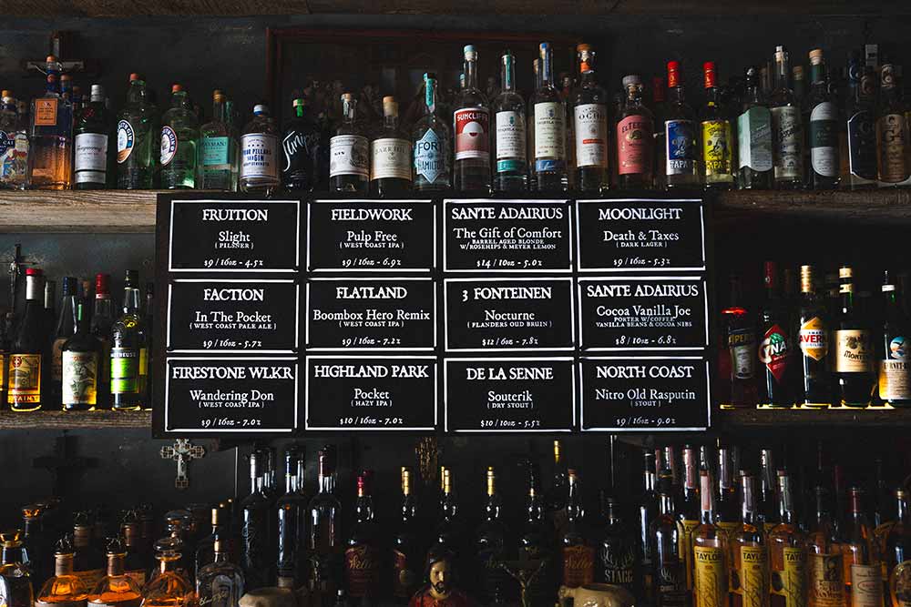 holy water menu
