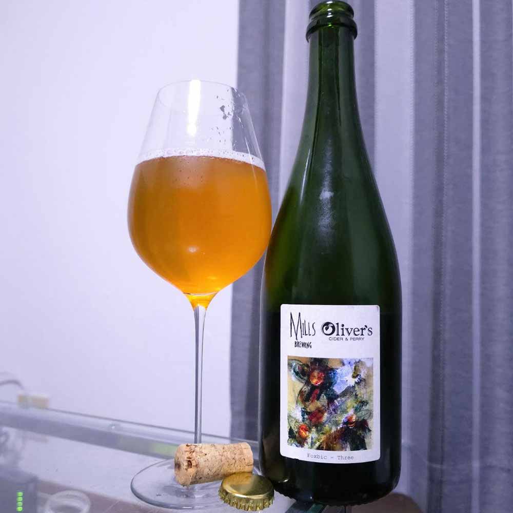 mills brewing foxbic three graff cider
