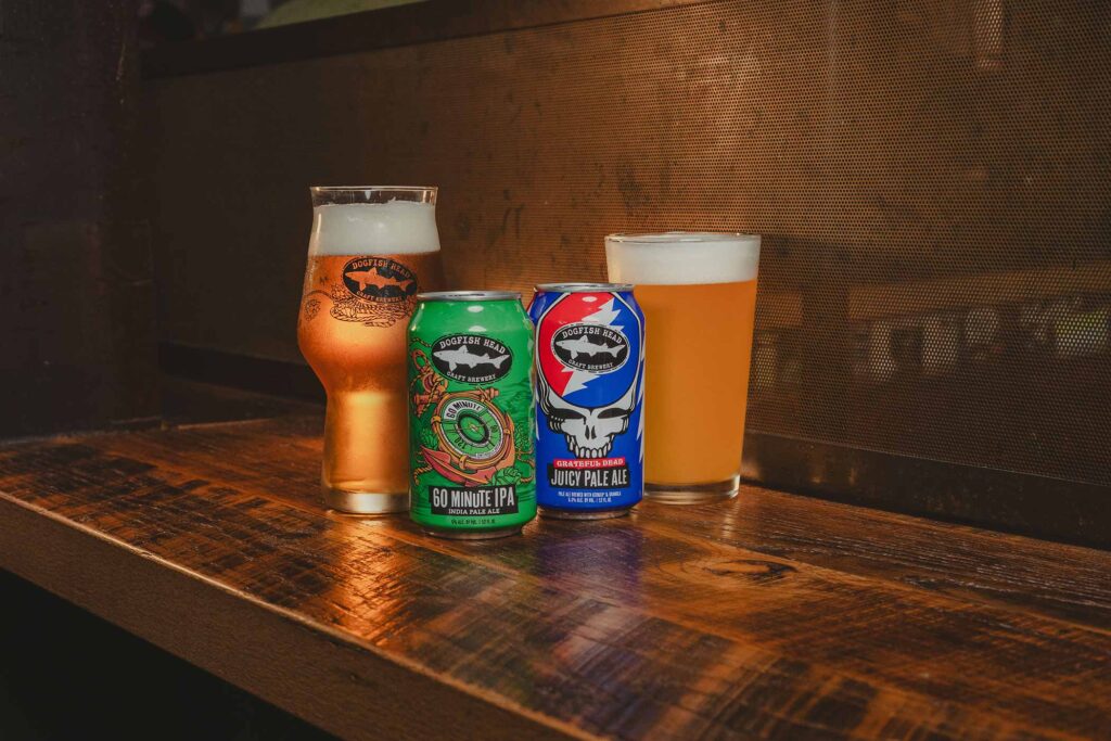 dogfish head 60 minute ipa and grateful dead juicy pale ale