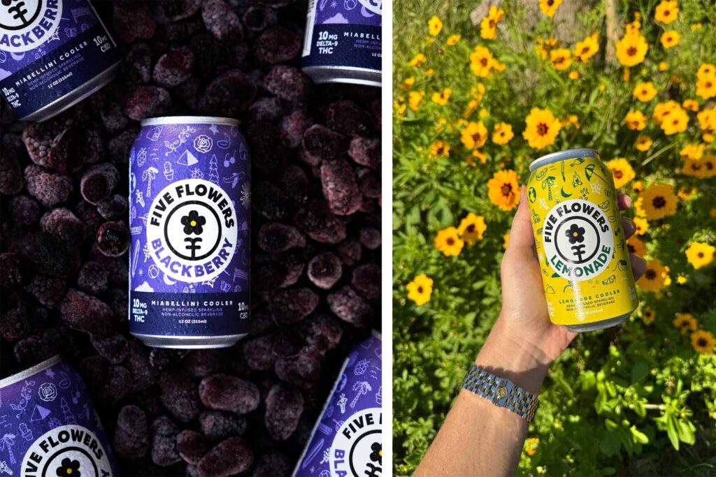 five flowers lemonade and blackberry lemonade