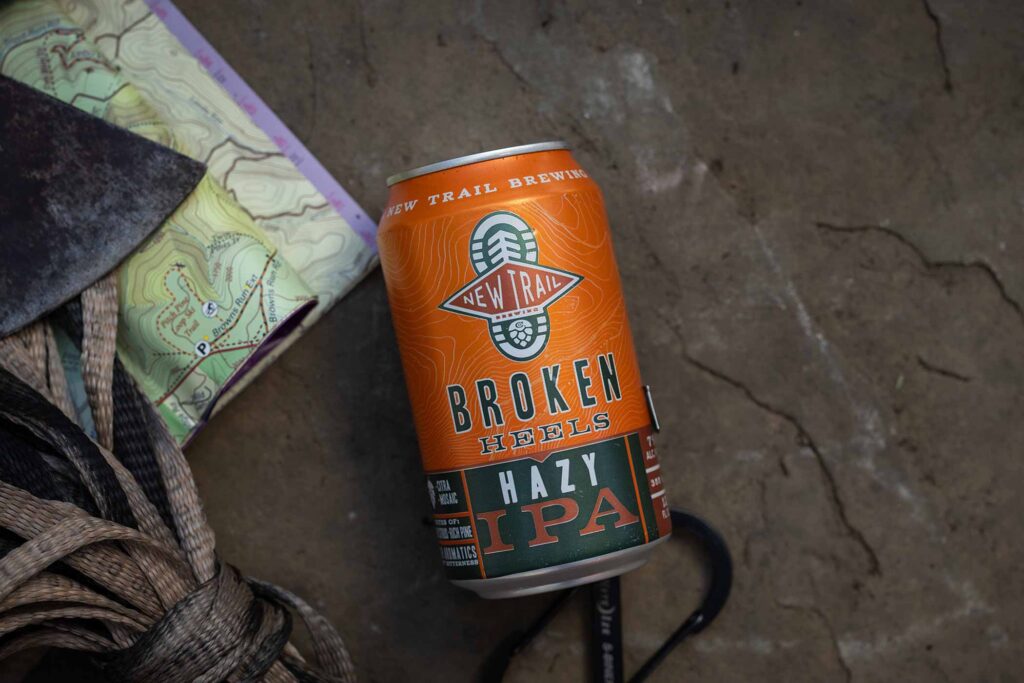 new trail brewing company broken heels hazy ipa