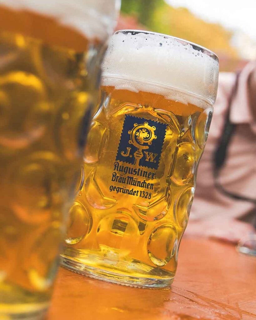 augustiner keller augustiner labergier hell munich germany