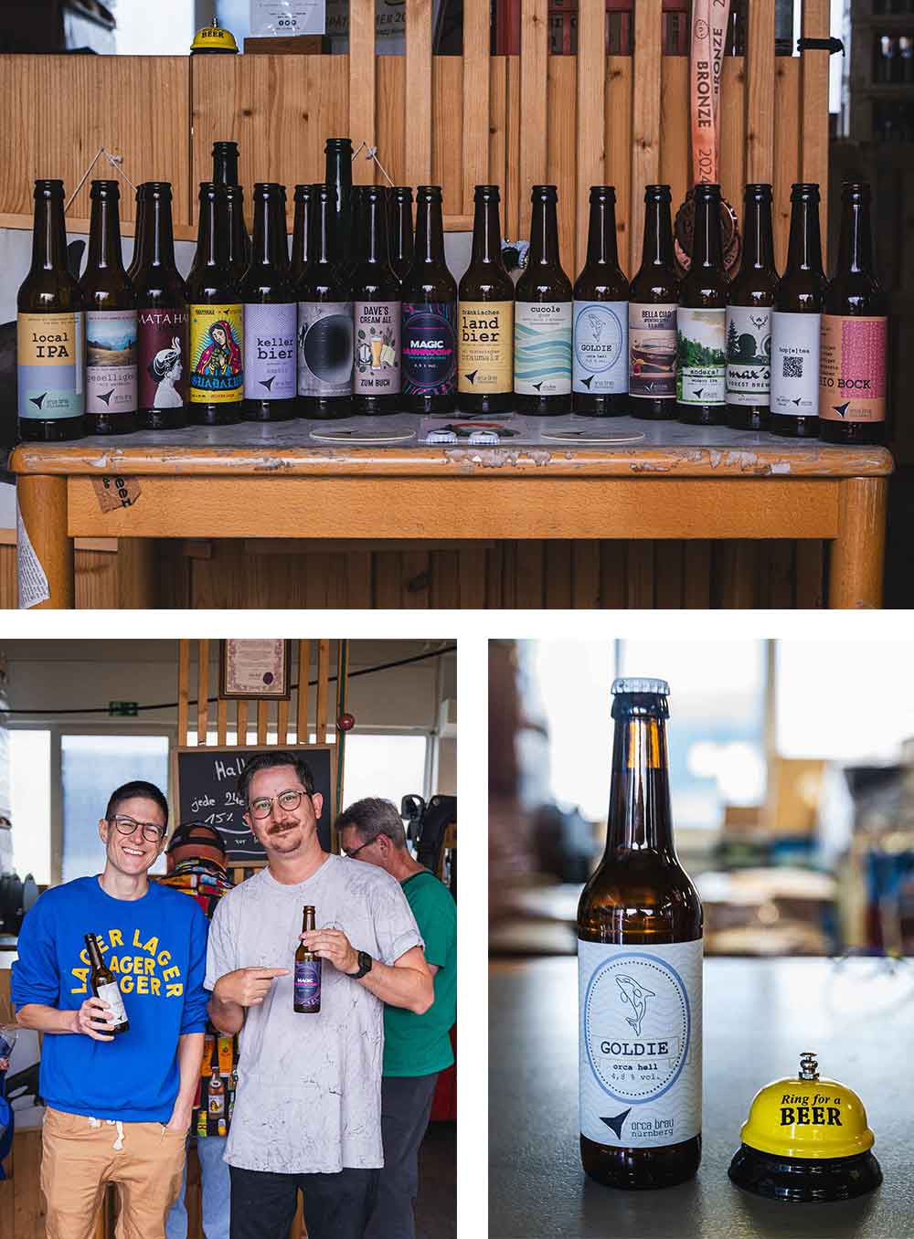 orca brau hop culture senior content editor grace lee-weitz and social media manager magic muncie at orca brau in nuremberg germany with orca goldie hell