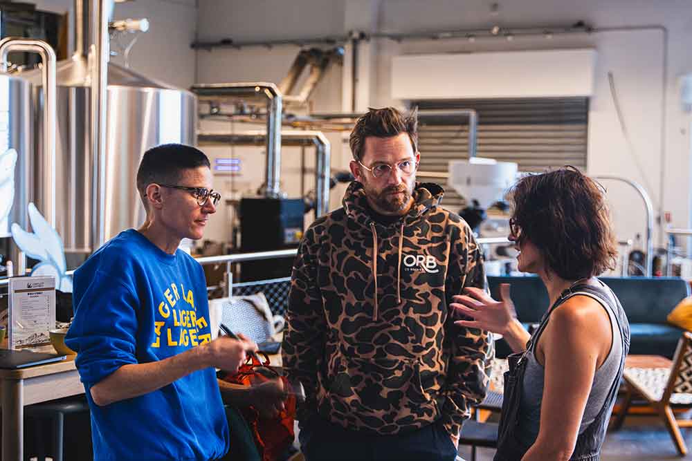 outer range brewing french alps co-founders emily and lee cleghorn