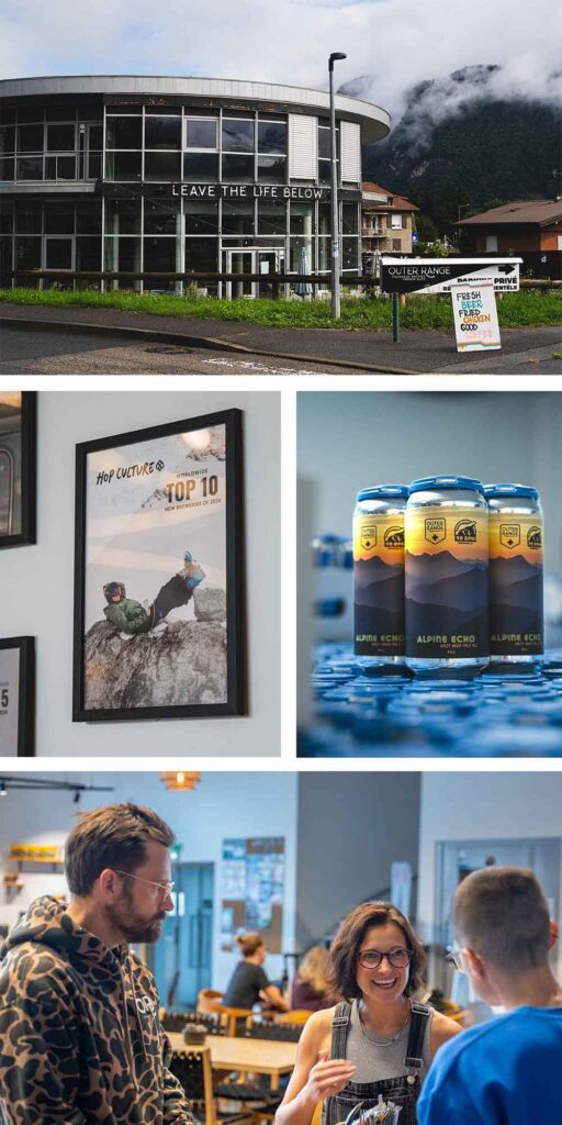 outer range brewing co french alps alpine echo and co-founder emily and lee cleghorn