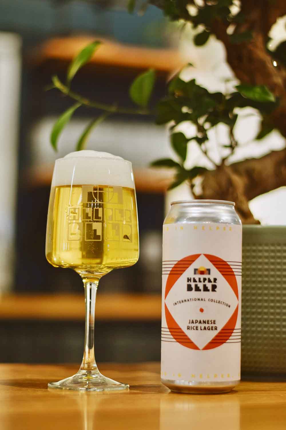helper beer japanese rice lager