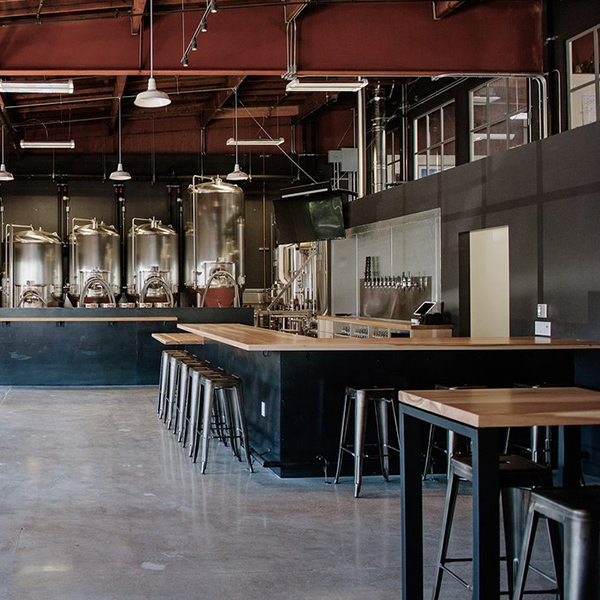 The taproom at Harmonic Brewing, one of the best breweries in San Francisco