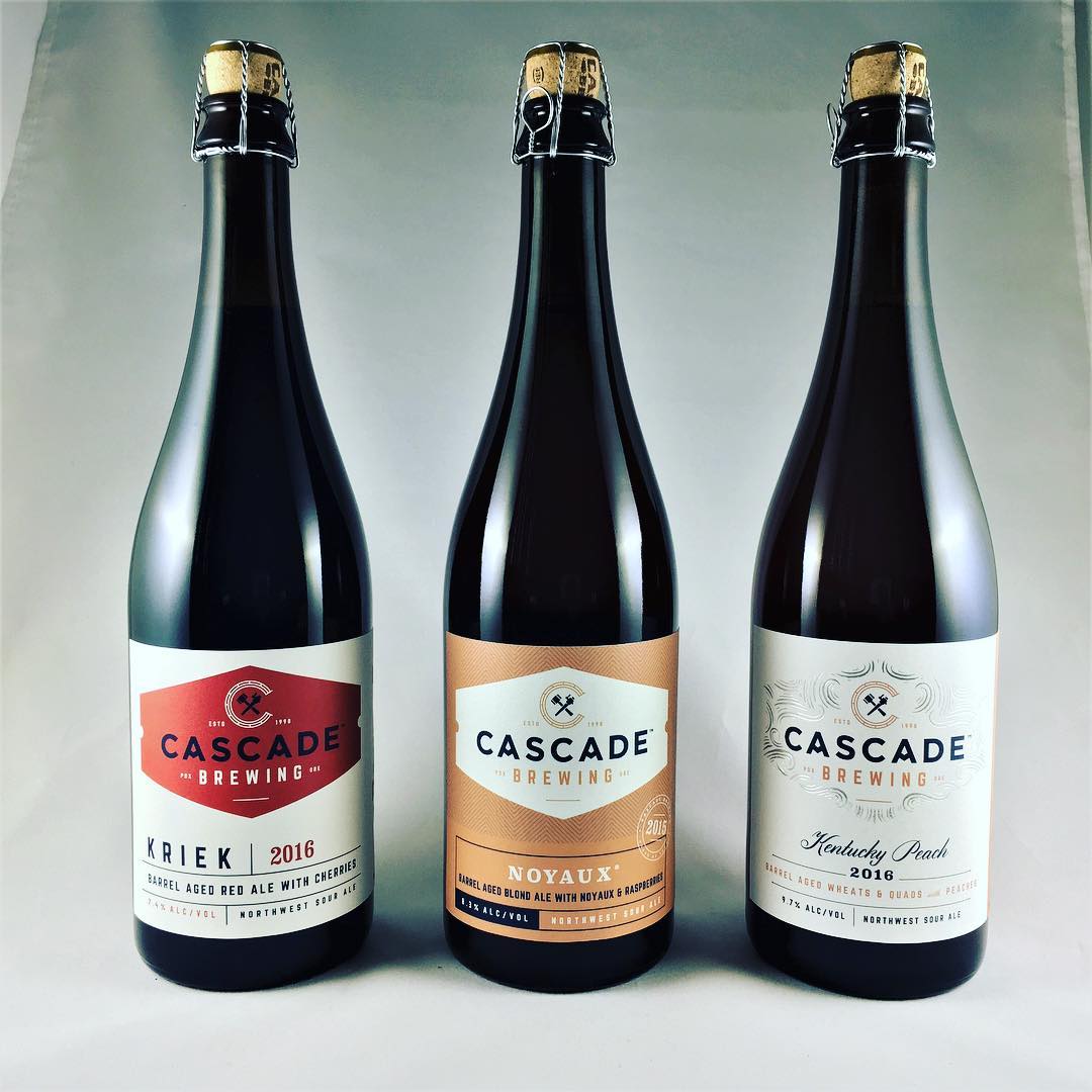 bottles from cascade brewing, one of the best breweries in Portland, Oregon 