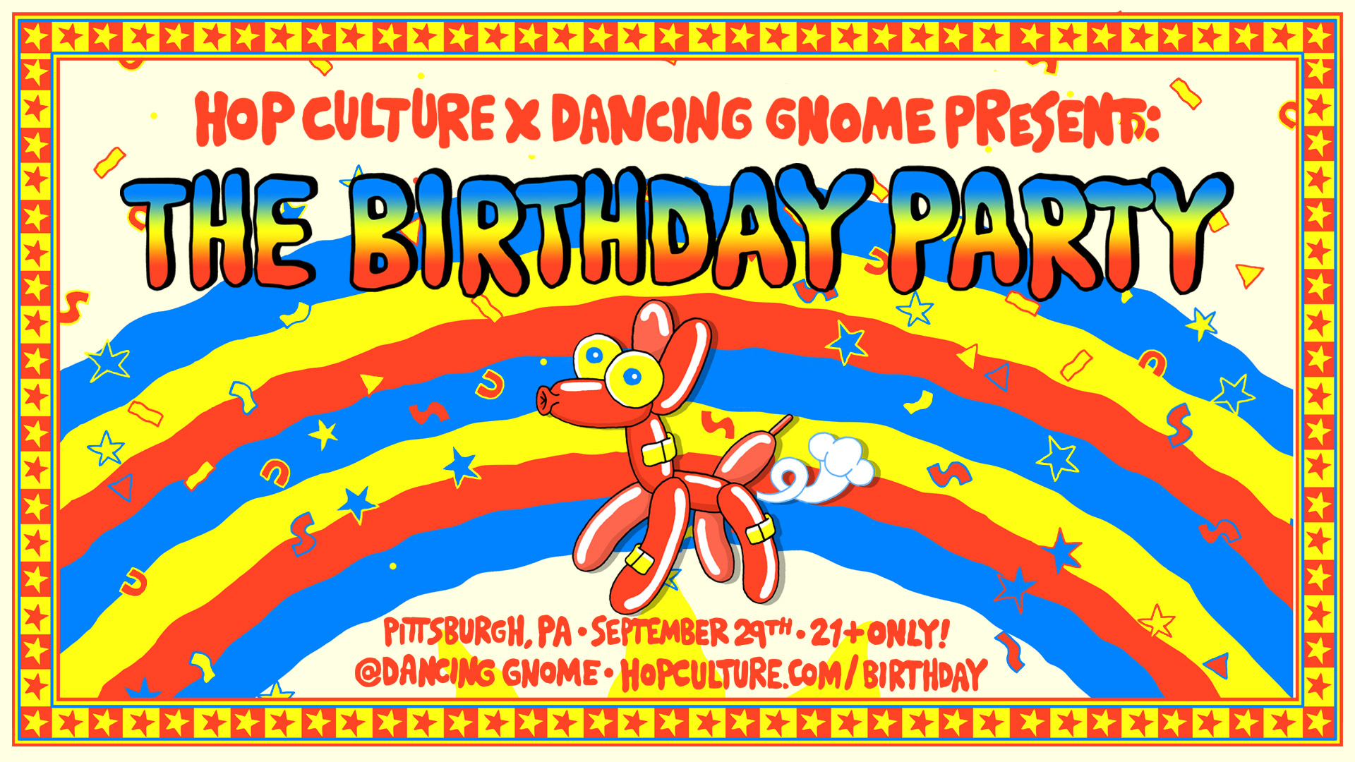 Hop Culture and Dancing Gnome Announce The Birthday Party