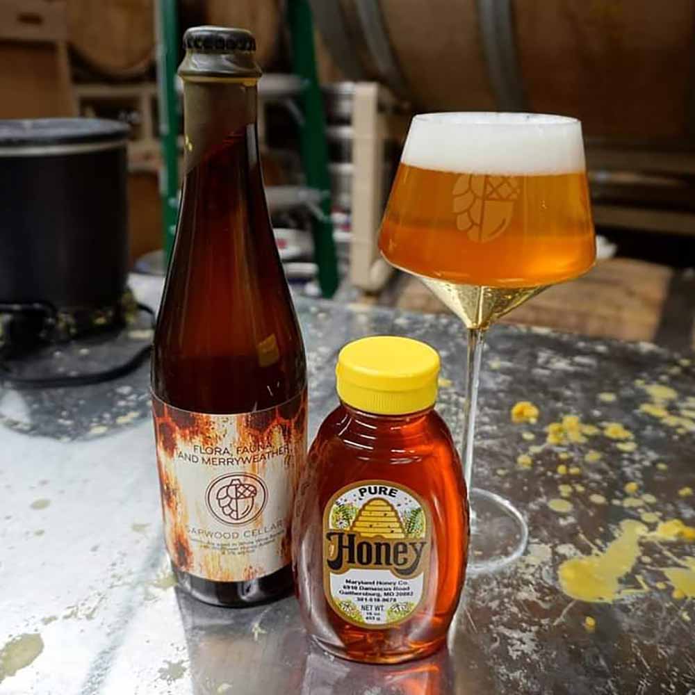 sapwood cellars brewery flora, fauna, merryweather saison honey beer