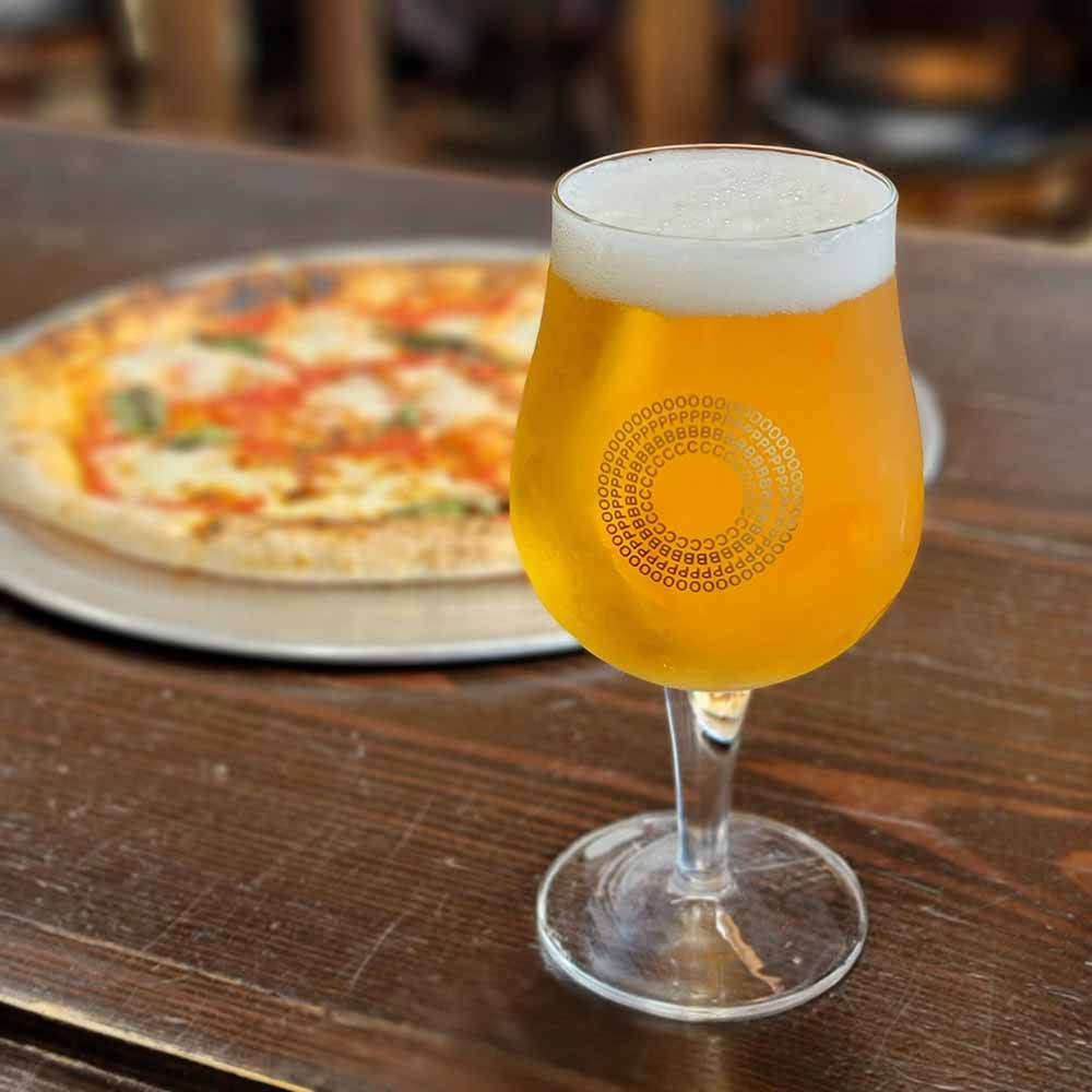 original pattern beer glass and pizza best breweries oakland