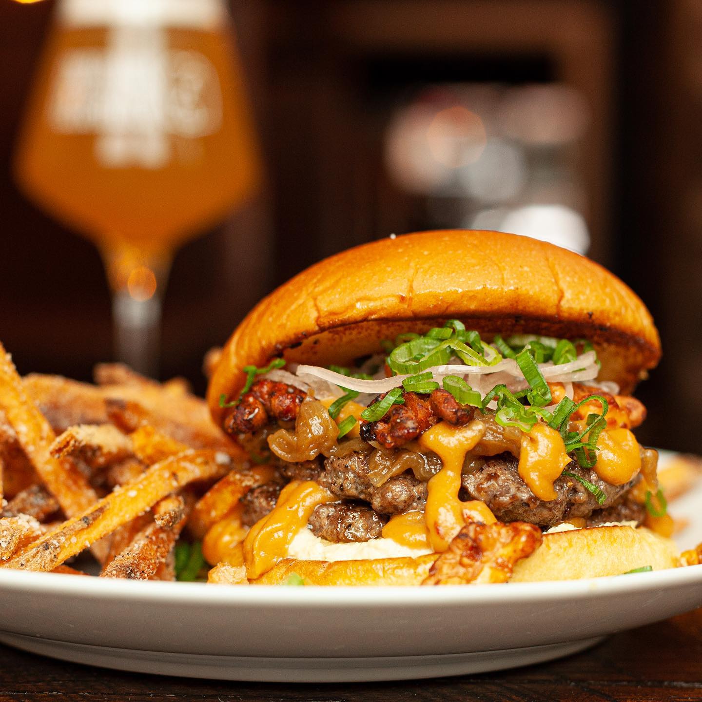 cinderlands beer burger pairing