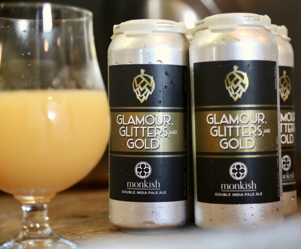 monkish brewing company glamour glitters gold