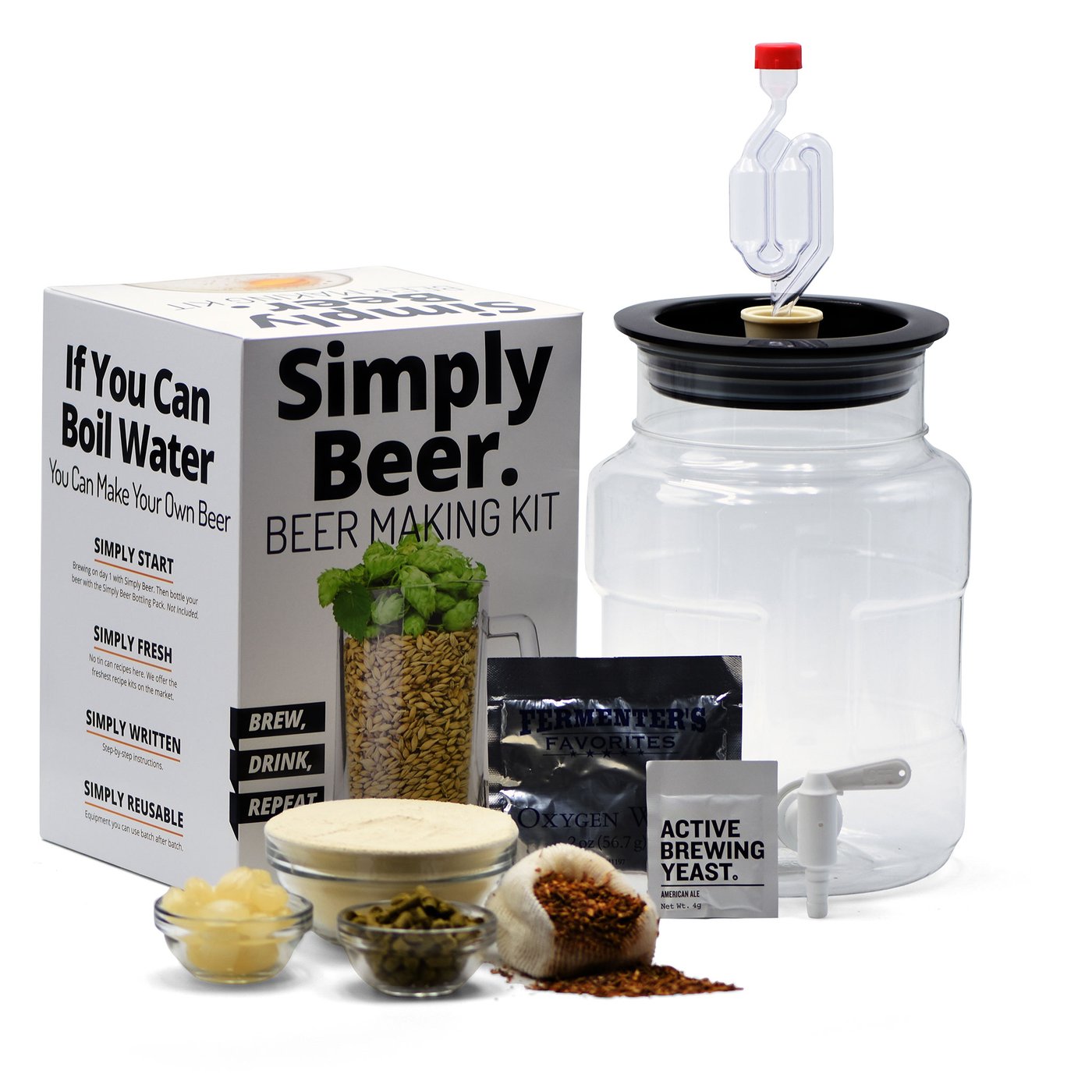 simply beer 1 gallon beer making starter kit