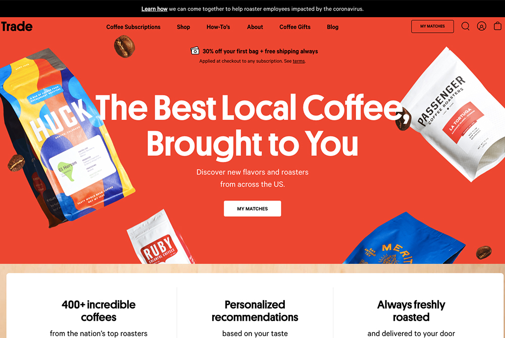 coffee trade subscription