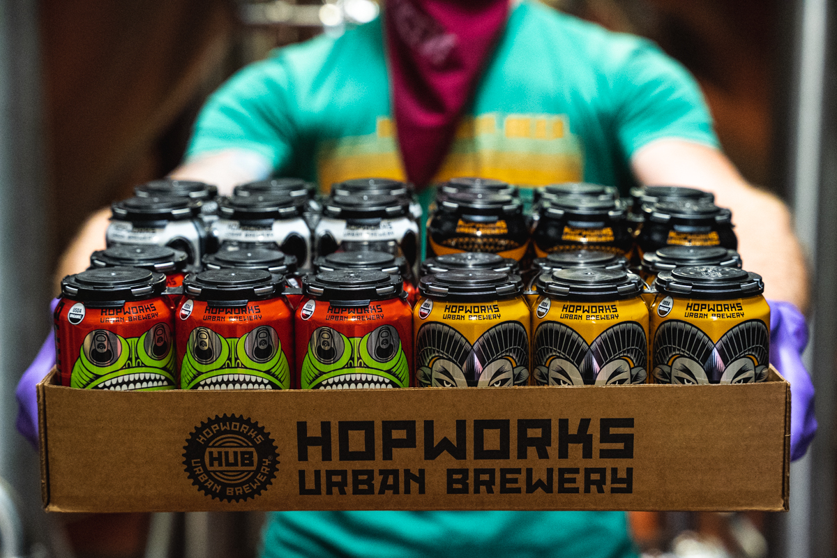 Hopworks Urban Brewery and Looptworks Foundation Turn Beer Into Face Masks