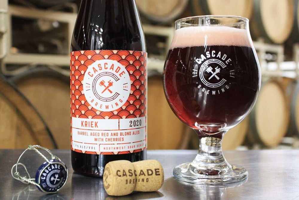 cascade brewing kriek 2020 lambic