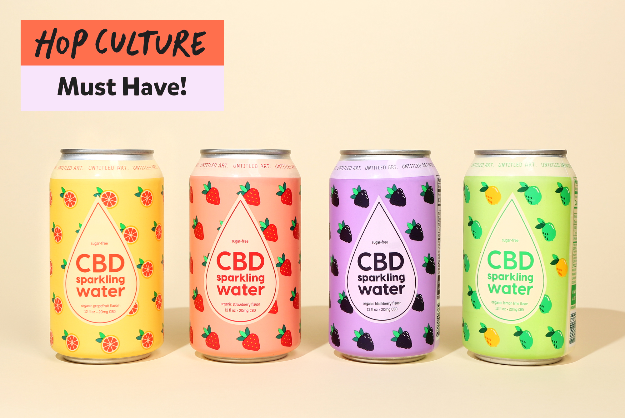 Untitled Art’s CBD Sparkling Water Will Cure What Ails You