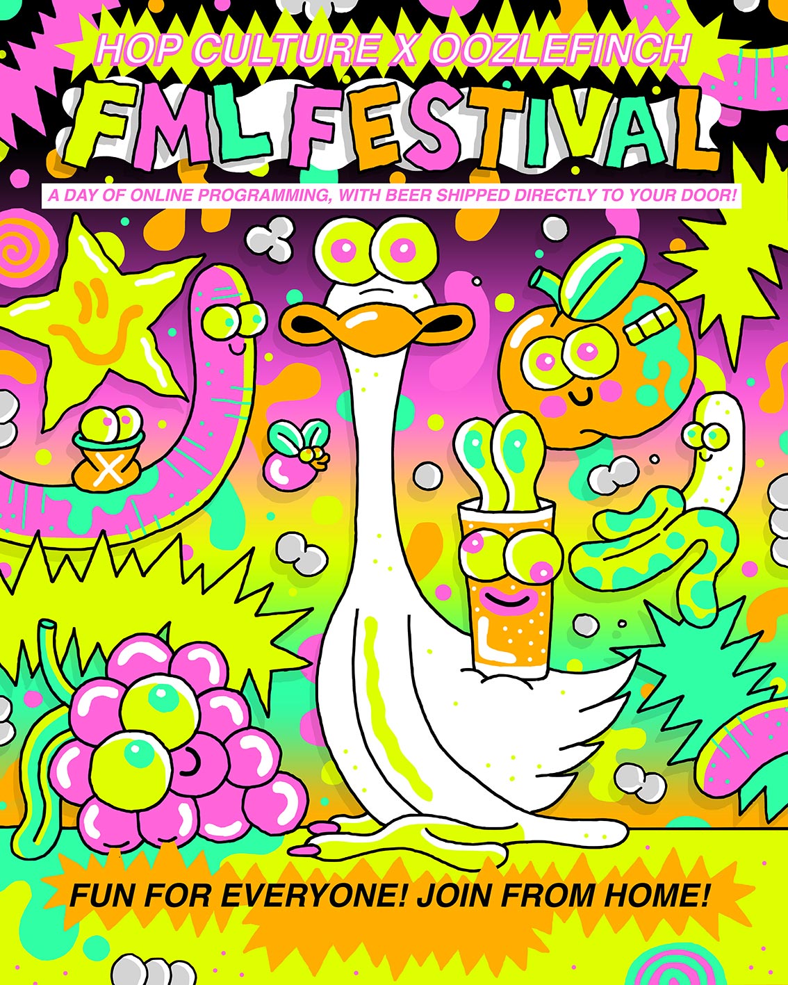 hop culture oozlefinch fml poster