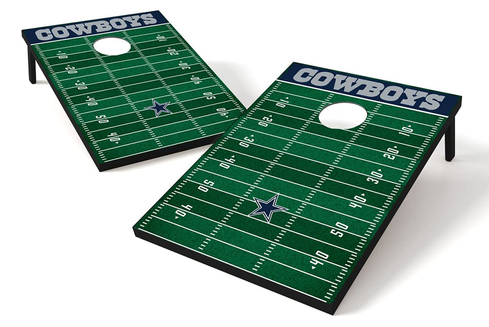 nfl cornhole backyard drinking game