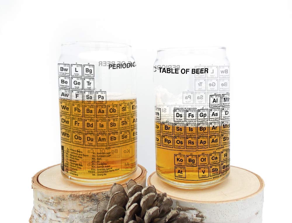 Periodic Table of Beer Can Glasses