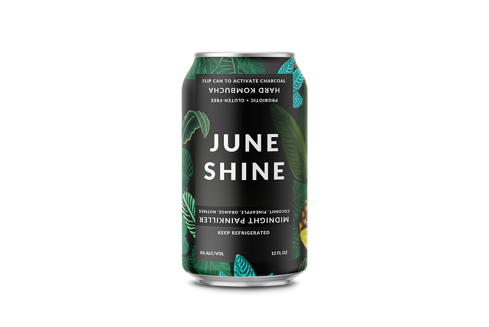 juneshine midnight painkiller hard kombucha