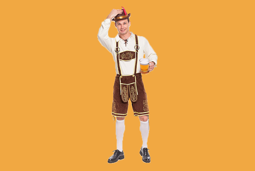 shopping for lederhosen for oktoberfest