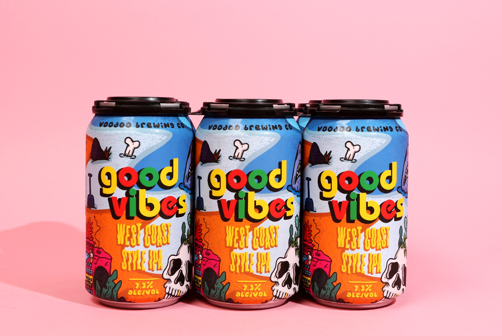voodoo brewery good vibe 6-pack of cans