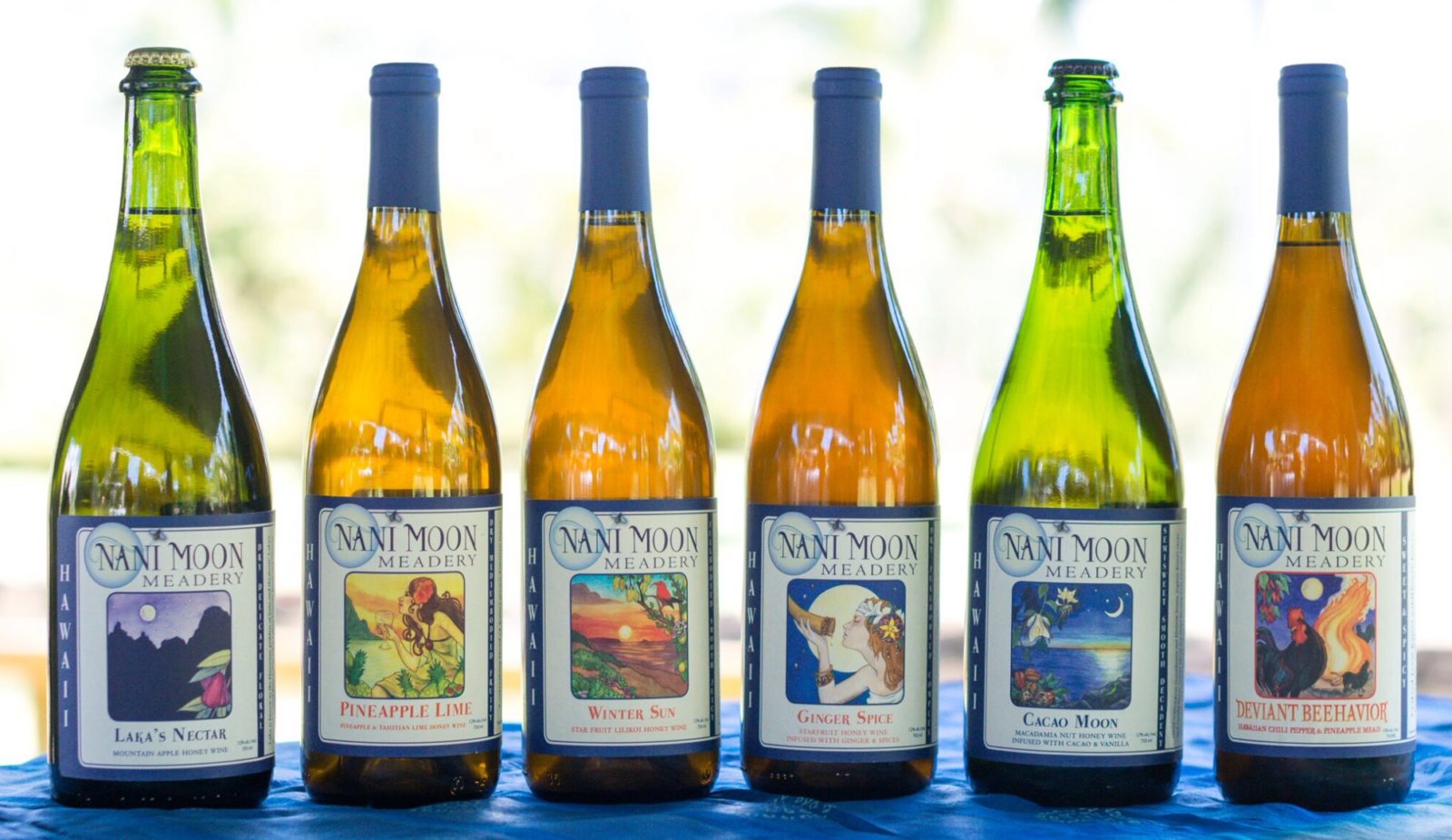 nani moon meadery bottle lineup