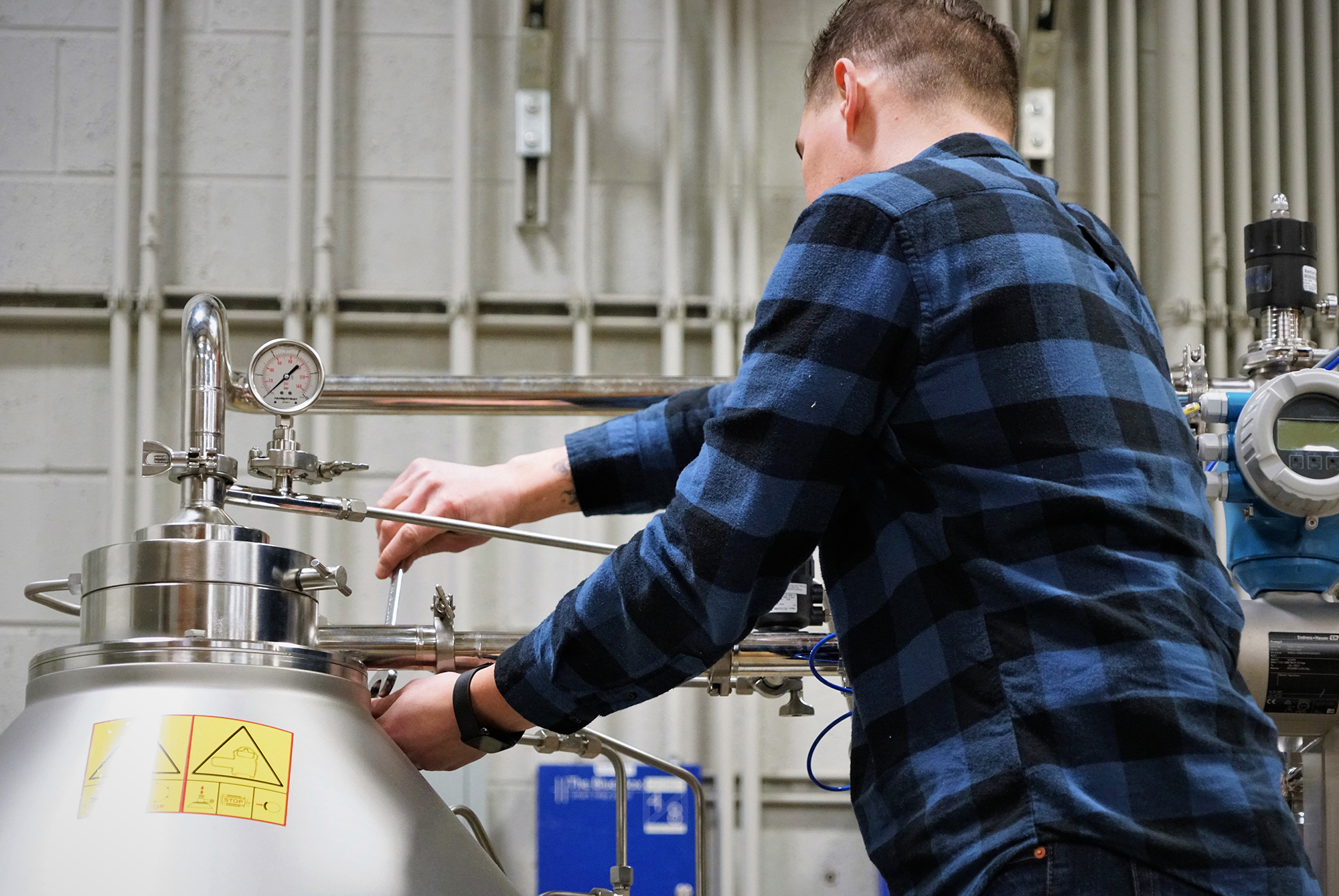 chris with trucent centrifuge