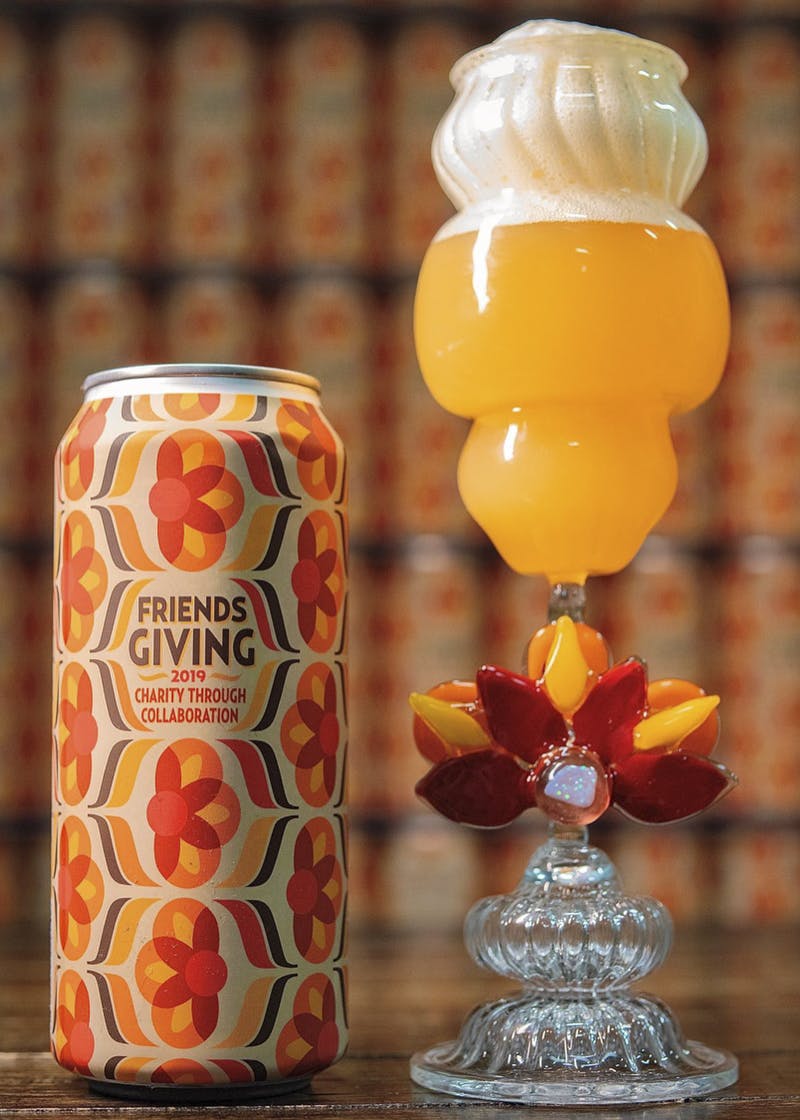 double nickel friends giving glass