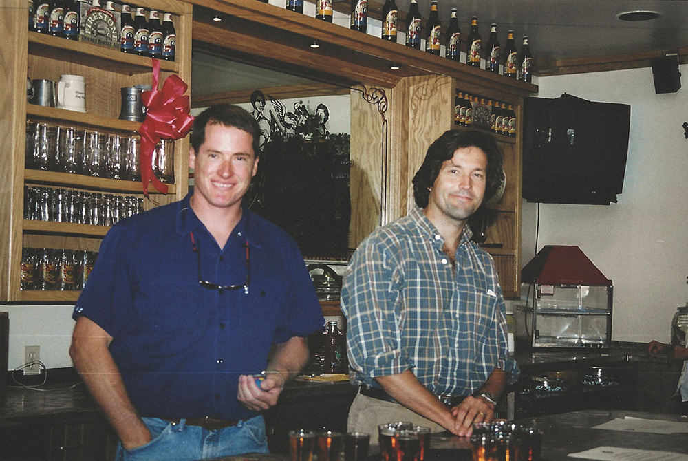 david walker and adam firestone of firestone walker at the bar