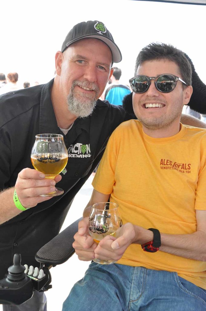 ales for als rodger davis faction brewing and corey reich