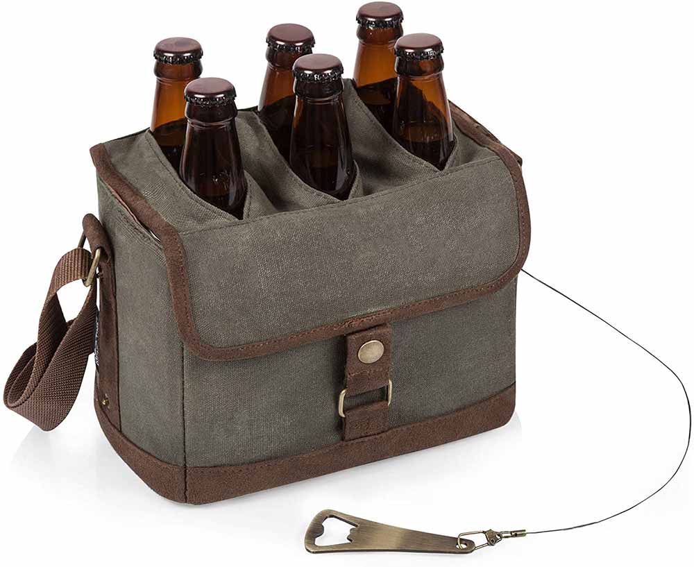 canvas beer caddy fathers day gift