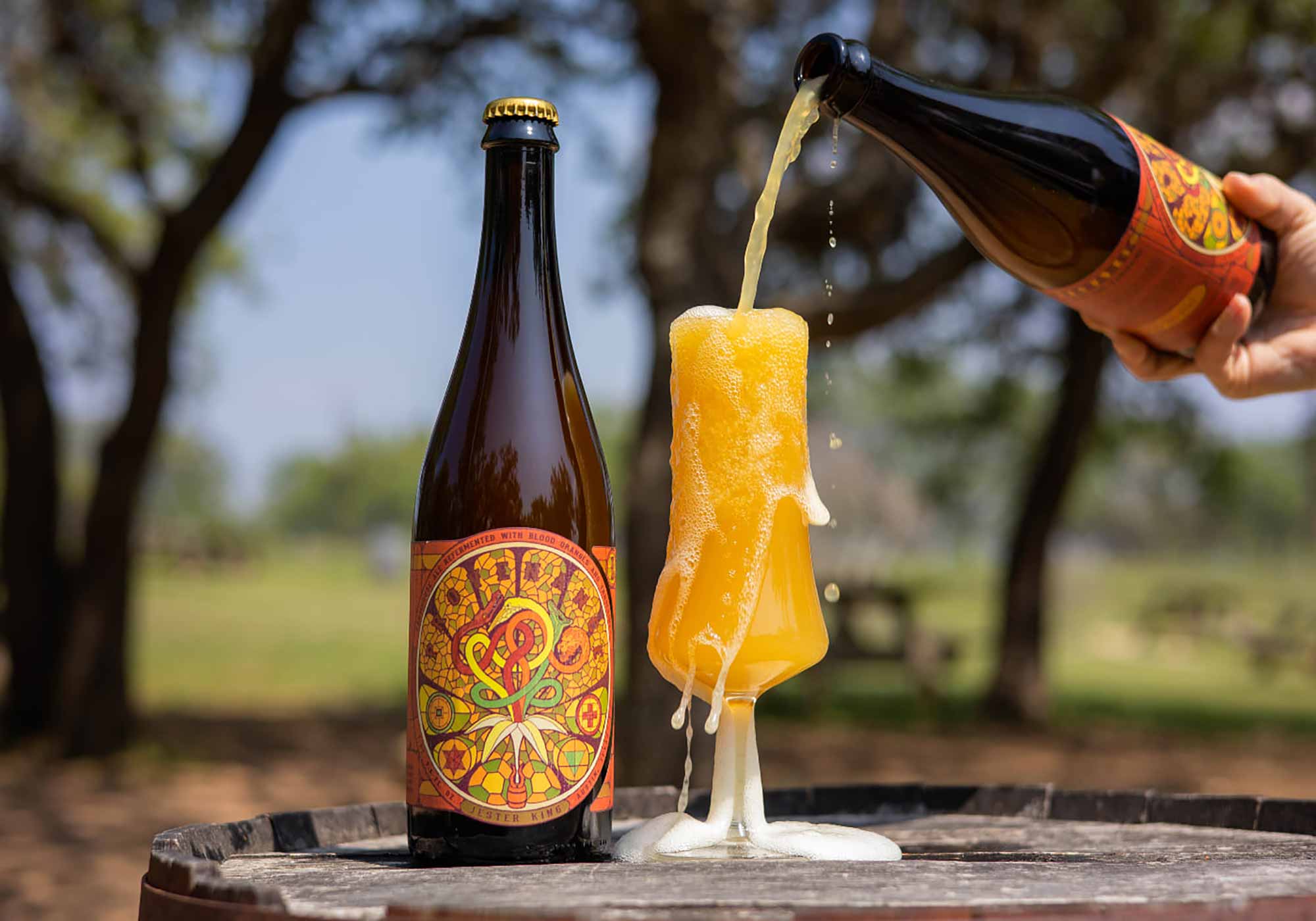 Tasting Jester King Brewery Provenance Blood Orange and Tangerine Sour Beer