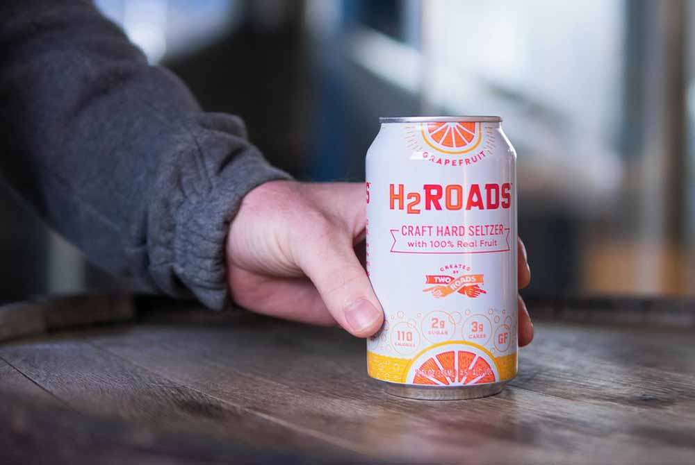 two roads H2ROADS hard seltzer