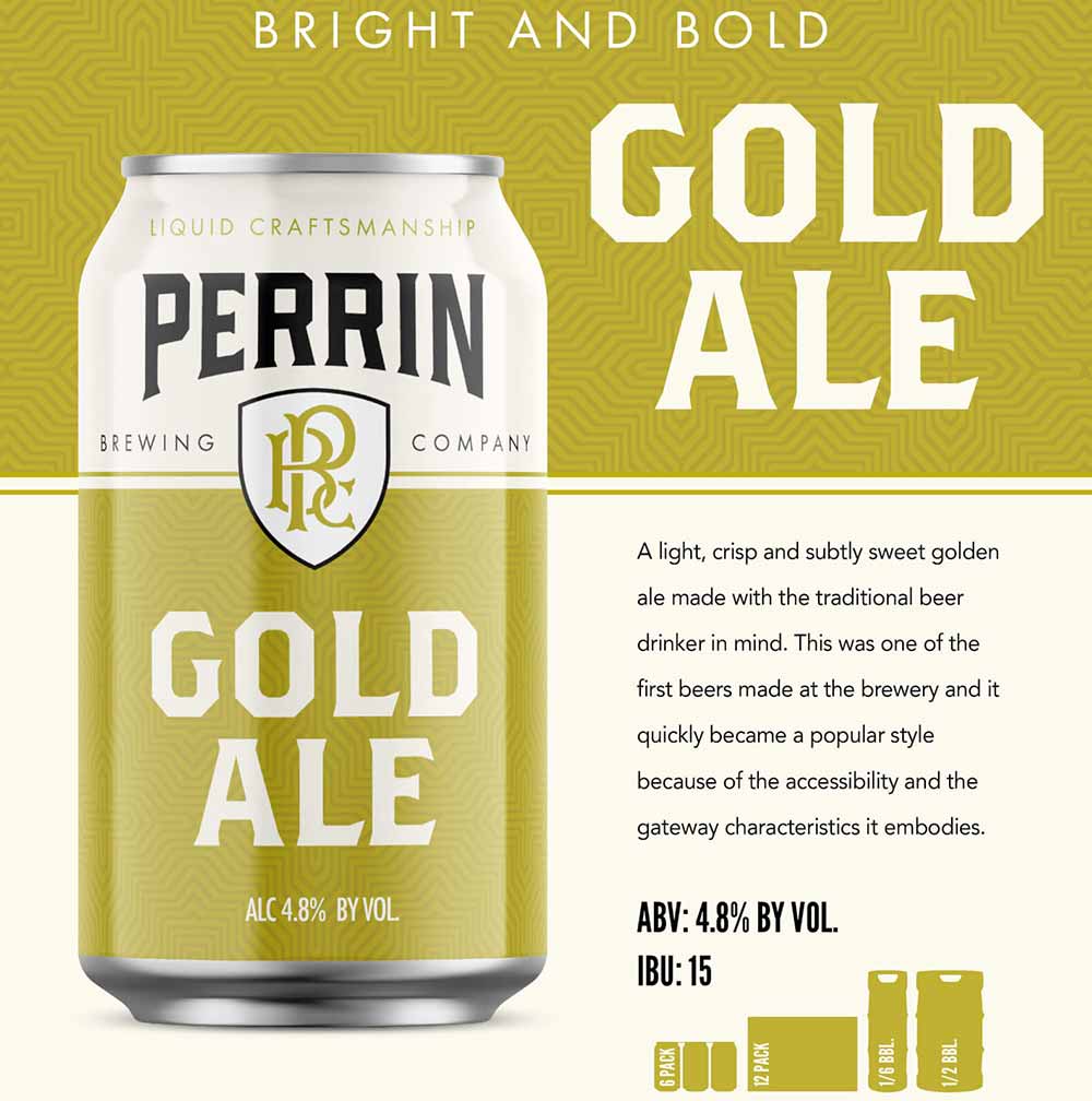 perrin brewing gold ale golden ale