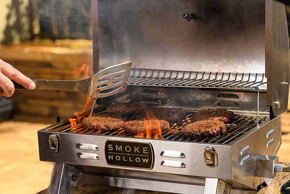 smoke hollow tabletop grill tailgating