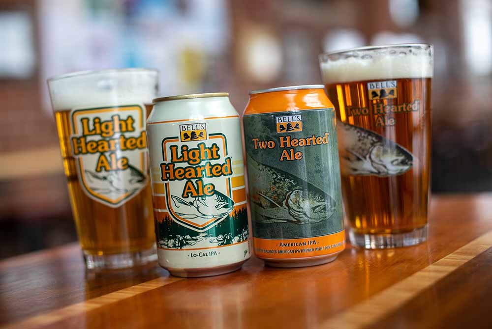 bell's brewery two hearted and light hearted beers