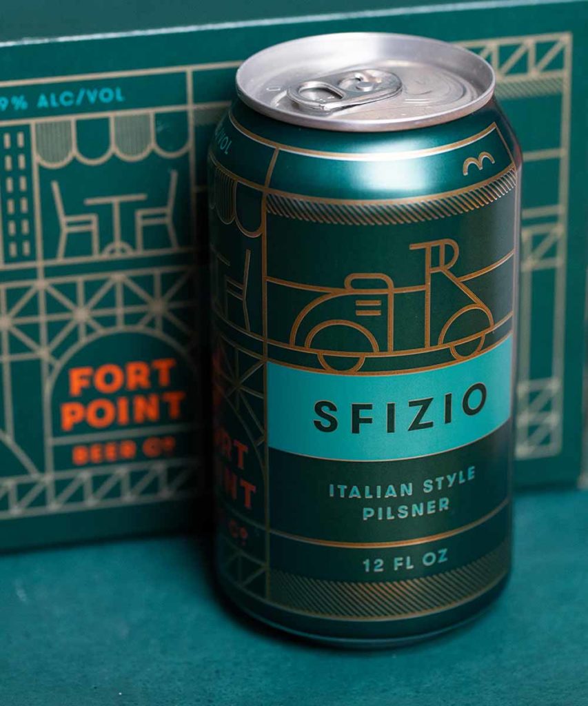 fort point beer co sfizio italian pilsner