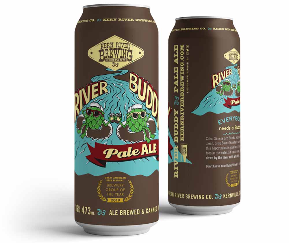 kern river brewing co river buddy beach beer