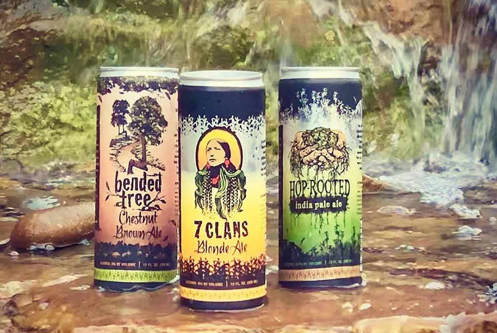 7 clans brewing blonde ale hop rooted bended tree