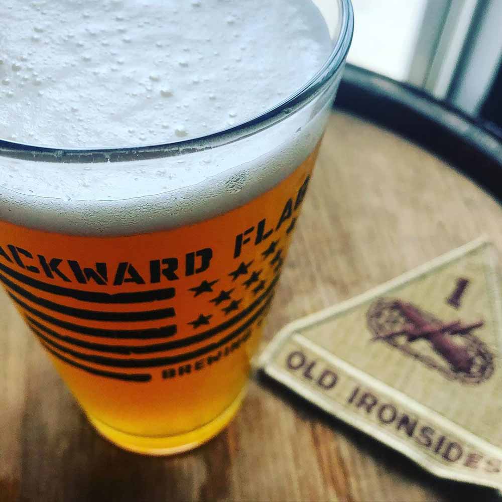 backward flag brewing oak armored