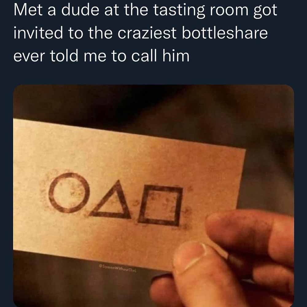 squid games beer meme