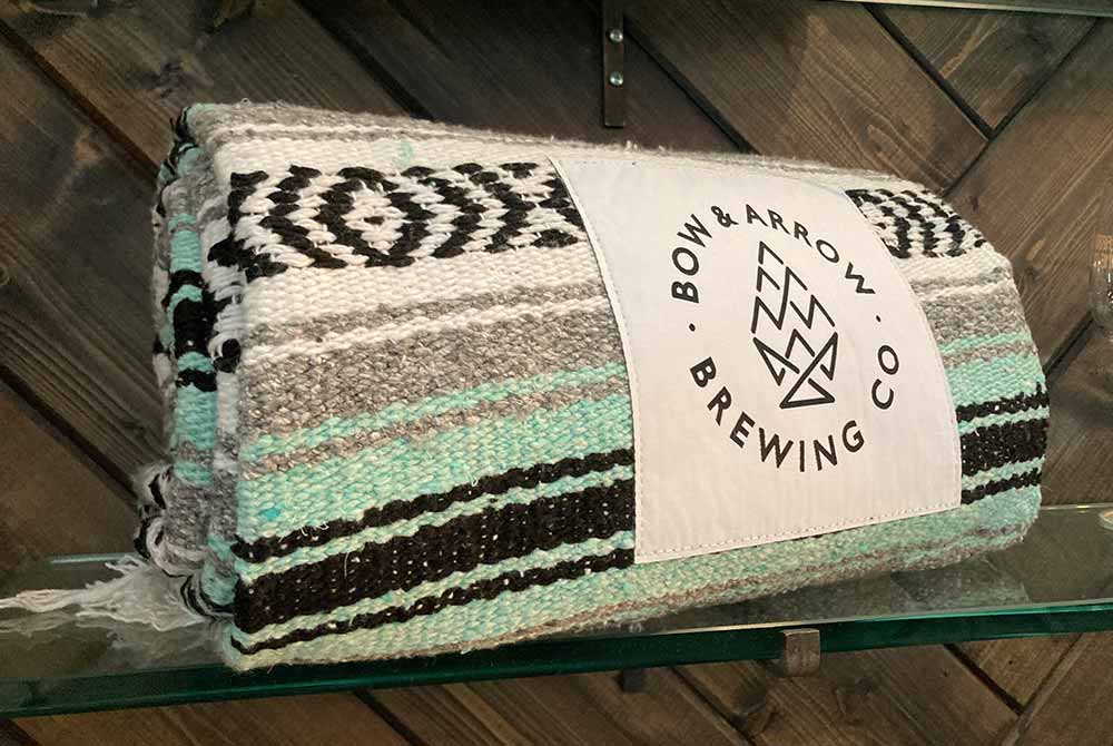 bow & arrow brewing co. serape blanket