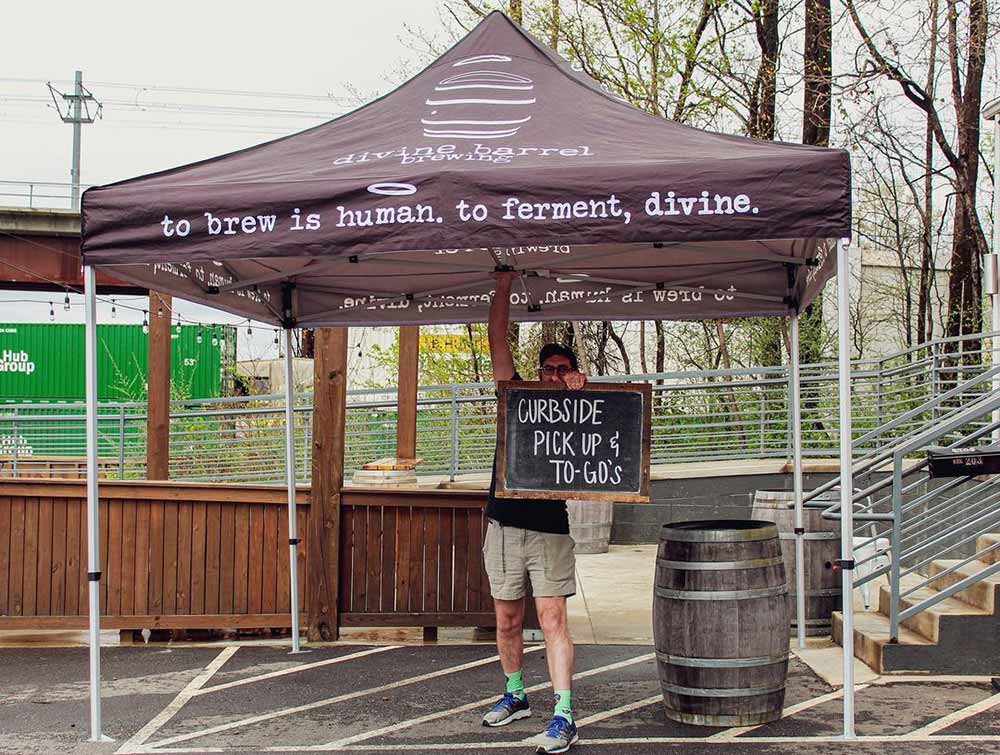 divine barrel brewing co drive thru alcohol